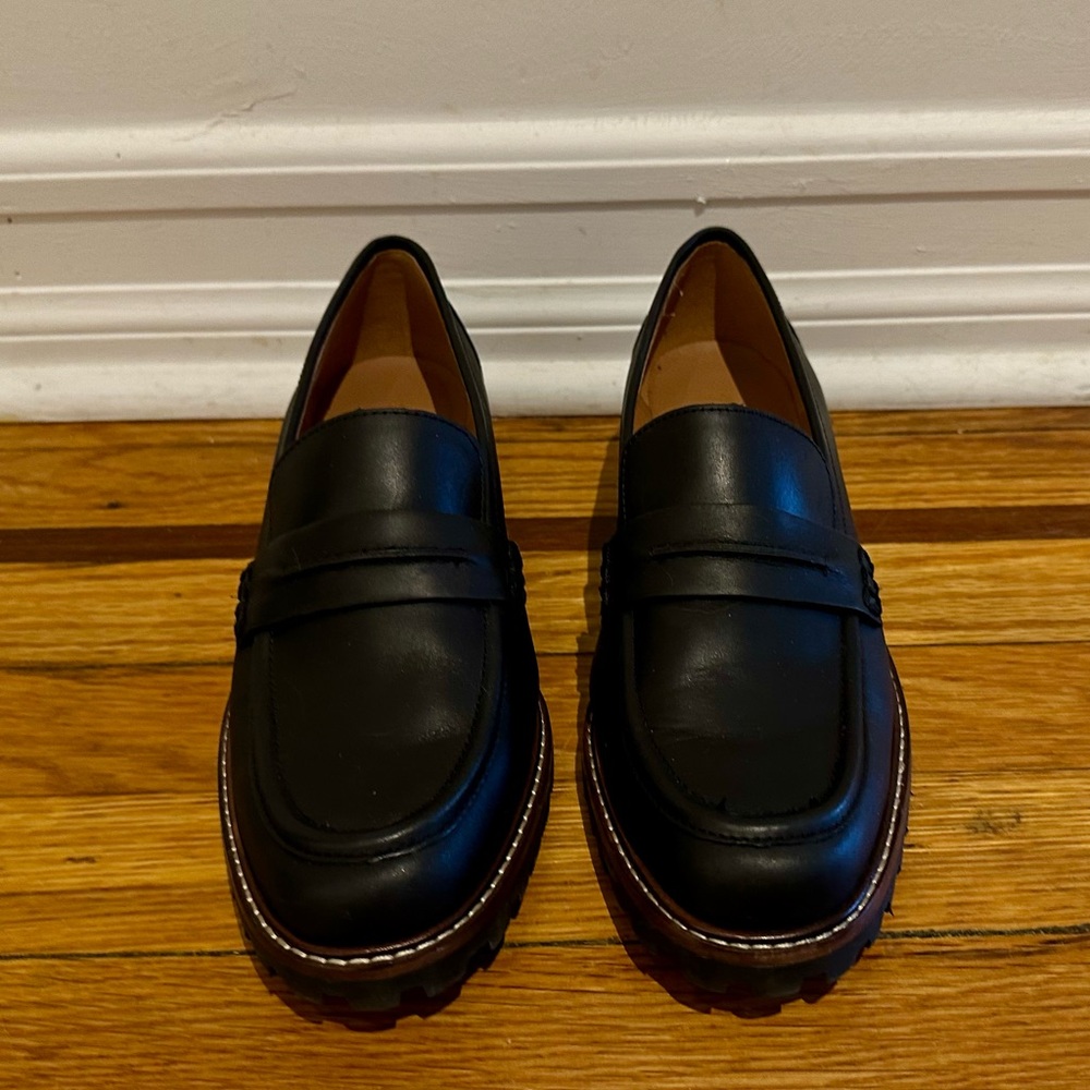 Madewell The Corinne Lugsole Loafer in True Black